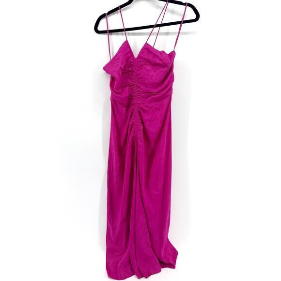 Rebecca Vallance Theresa Center Ruched Jacquard Midi Dress Size 6 US NWT Party - Picture 2 of 8